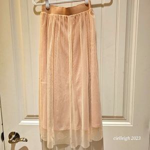 H&M pale pink tulle skirt